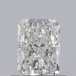 Picture of Natural Diamond 0.54 Carats, Radiant with  Cut, I Color, VVS1 Clarity and Certified by GIA