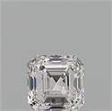 Diamante Natural 0.52 quilates, Asscher , Color D, claridad VS1 y certificado GIA