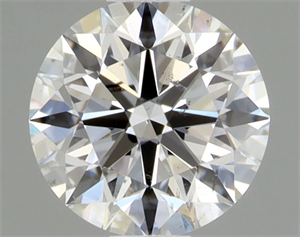 Picture of Natural Diamond 0.42 Carats, Round with Excellent Cut, E Color, SI2 Clarity and Certified by GIA