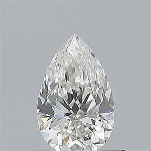 Picture of Natural Diamond 0.51 Carats, Pear with  Cut, G Color, VS2 Clarity and Certified by GIA