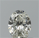 Natural Diamond 0.40 Carats, Oval with  Cut, G Color, IF Clarity and Certified by IGI