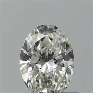 Picture of Natural Diamond 0.40 Carats, Oval with  Cut, G Color, IF Clarity and Certified by IGI