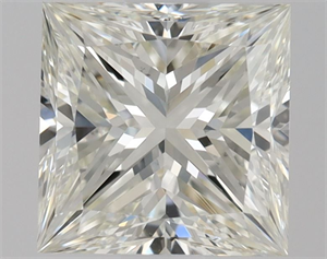 Picture of Natural Diamond 1.01 Carats, Princess with  Cut, J Color, VS1 Clarity and Certified by GIA