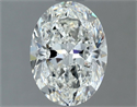 Natural Diamond 1.50 Carats, Oval with  Cut, H Color, VVS2 Clarity and Certified by GIA
