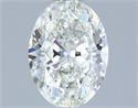 Natural Diamond 1.01 Carats, Oval with  Cut, I Color, VVS1 Clarity and Certified by IGI