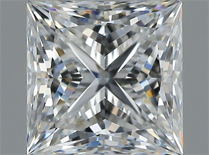 Picture of Natural Diamond 1.01 Carats, Princess with  Cut, E Color, VS1 Clarity and Certified by GIA
