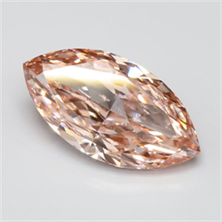 Picture of Lab Grown Diamond 7.12 Carats, Marquise with  Cut, Fancy Vivid Pink Color, VS1 Clarity and Certified by IGI