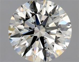 Picture of Natural Diamond 1.41 Carats, Round with Excellent Cut, K Color, SI1 Clarity and Certified by GIA