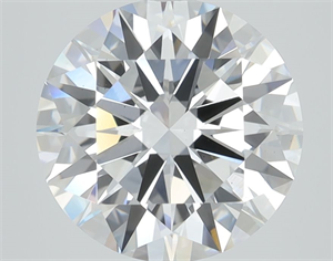 Picture of Lab Grown Diamond 3.33 Carats, Round with Ideal Cut, E Color, VS1 Clarity and Certified by IGI