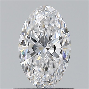 Picture of Natural Diamond 0.55 Carats, Oval with  Cut, D Color, VVS2 Clarity and Certified by GIA
