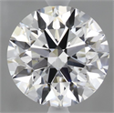 Lab Grown Diamond 2.57 Carats, Round with Ideal Cut, D Color, IF Clarity and Certified by IGI