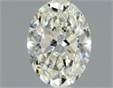 Natural Diamond 0.90 Carats, Oval with  Cut, K Color, VVS1 Clarity and Certified by GIA