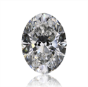 Natural Diamond 0.70 Carats, Oval with  Cut, E Color, VVS2 Clarity and Certified by GIA