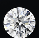 Lab Grown Diamond 2.99 Carats, Round with Ideal Cut, D Color, VS1 Clarity and Certified by IGI