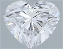 Natural Diamond 0.50 Carats, Heart with  Cut, D Color, SI2 Clarity and Certified by GIA