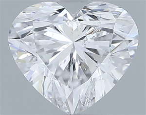 Picture of Natural Diamond 0.50 Carats, Heart with  Cut, D Color, SI2 Clarity and Certified by GIA