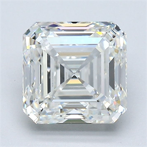 Foto Diamante Natural 2.20 quilates, Asscher , Color H, claridad VVS2 y certificado GIA de