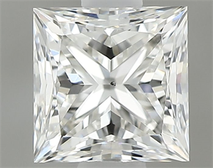 Foto Diamante Natural 0.60 quilates, Princesa , Color I, claridad SI1 y certificado GIA de