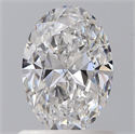 Natural Diamond 0.90 Carats, Oval with  Cut, E Color, SI2 Clarity and Certified by GIA