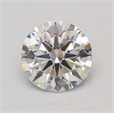 Del inventario de diamantes de laboratorio, 0.85 quilates, Redondo , Color E, claridad VVS2 y certificado IGI