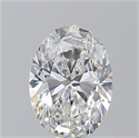 Natural Diamond 0.90 Carats, Oval with  Cut, F Color, VS2 Clarity and Certified by GIA
