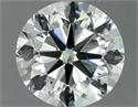 Natural Diamond 0.90 Carats, Round with Very Good Cut, K Color, SI1 Clarity and Certified by IGI