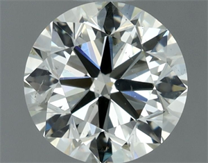 Picture of Natural Diamond 0.90 Carats, Round with Very Good Cut, K Color, SI1 Clarity and Certified by IGI