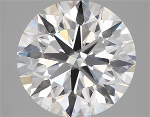 Picture of Lab Grown Diamond 3.53 Carats, Round with Ideal Cut, F Color, IF Clarity and Certified by IGI