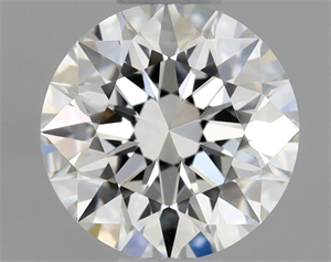 Foto Diamante Natural 0.43 quilates, Redondo , Color F, claridad IF y certificado GIA de