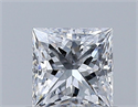 Natural Diamond 0.50 Carats, Princess with  Cut, D Color, VS2 Clarity and Certified by GIA
