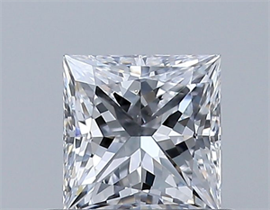 Picture of Natural Diamond 0.50 Carats, Princess with  Cut, D Color, VS2 Clarity and Certified by GIA