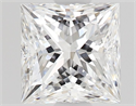 Natural Diamond 0.50 Carats, Princess with  Cut, D Color, VVS2 Clarity and Certified by GIA