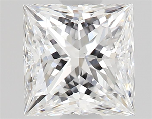 Picture of Natural Diamond 0.50 Carats, Princess with  Cut, D Color, VVS2 Clarity and Certified by GIA