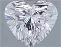 Natural Diamond 0.35 Carats, Heart with  Cut, D Color, VVS2 Clarity and Certified by GIA
