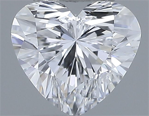 Picture of Natural Diamond 0.35 Carats, Heart with  Cut, D Color, VVS2 Clarity and Certified by GIA