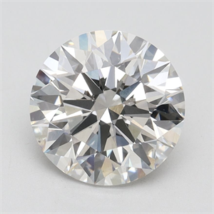 Picture of Lab Grown Diamond 2.42 Carats, Round with Ideal Cut, G Color, VS1 Clarity and Certified by IGI