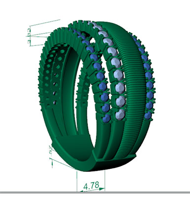 3/4 carat natural diamonds anniversary or cocktail ring