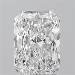 Picture of Natural Diamond 1.70 Carats, Radiant with  Cut, D Color, SI1 Clarity and Certified by GIA