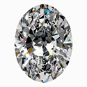 Natural Diamond 0.57 Carats, Oval with  Cut, D Color, SI1 Clarity and Certified by GIA