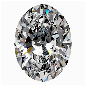 Picture of Natural Diamond 0.57 Carats, Oval with  Cut, D Color, SI1 Clarity and Certified by GIA
