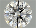 Diamante Natural 0.54 quilates, Redondo , Color I, claridad VVS1 y certificado GIA