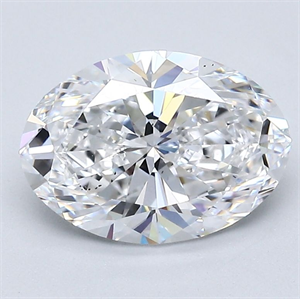 Foto Diamante Natural 2.02 quilates, Ovalado , Color D, claridad VS2 y certificado GIA de