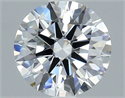 Diamante Natural 1.52 quilates, Redondo , Color D, claridad VVS2 y certificado GIA