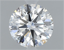 Natural Diamond 0.71 Carats, Round with Excellent Cut, F Color, SI1 Clarity and Certified by GIA