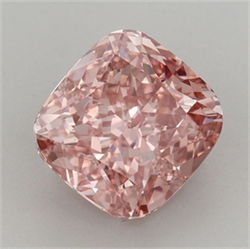 Picture of Lab Grown Diamond 4.15 Carats, CUSHION MODIFIED with  Cut, Fancy Vivid Pink Color, VS1 Clarity and Certified by IGI