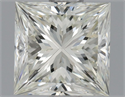 Natural Diamond 0.71 Carats, Princess with  Cut, K Color, IF Clarity and Certified by GIA