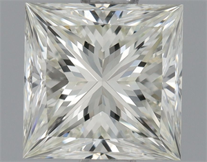 Picture of Natural Diamond 0.71 Carats, Princess with  Cut, K Color, IF Clarity and Certified by GIA