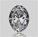 Natural Diamond 0.70 Carats, Oval with  Cut, D Color, VS2 Clarity and Certified by GIA