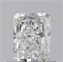Natural Diamond 0.70 Carats, Radiant with  Cut, G Color, VVS2 Clarity and Certified by GIA