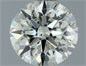 Natural Diamond 0.70 Carats, Round with Excellent Cut, J Color, SI2 Clarity and Certified by IGI